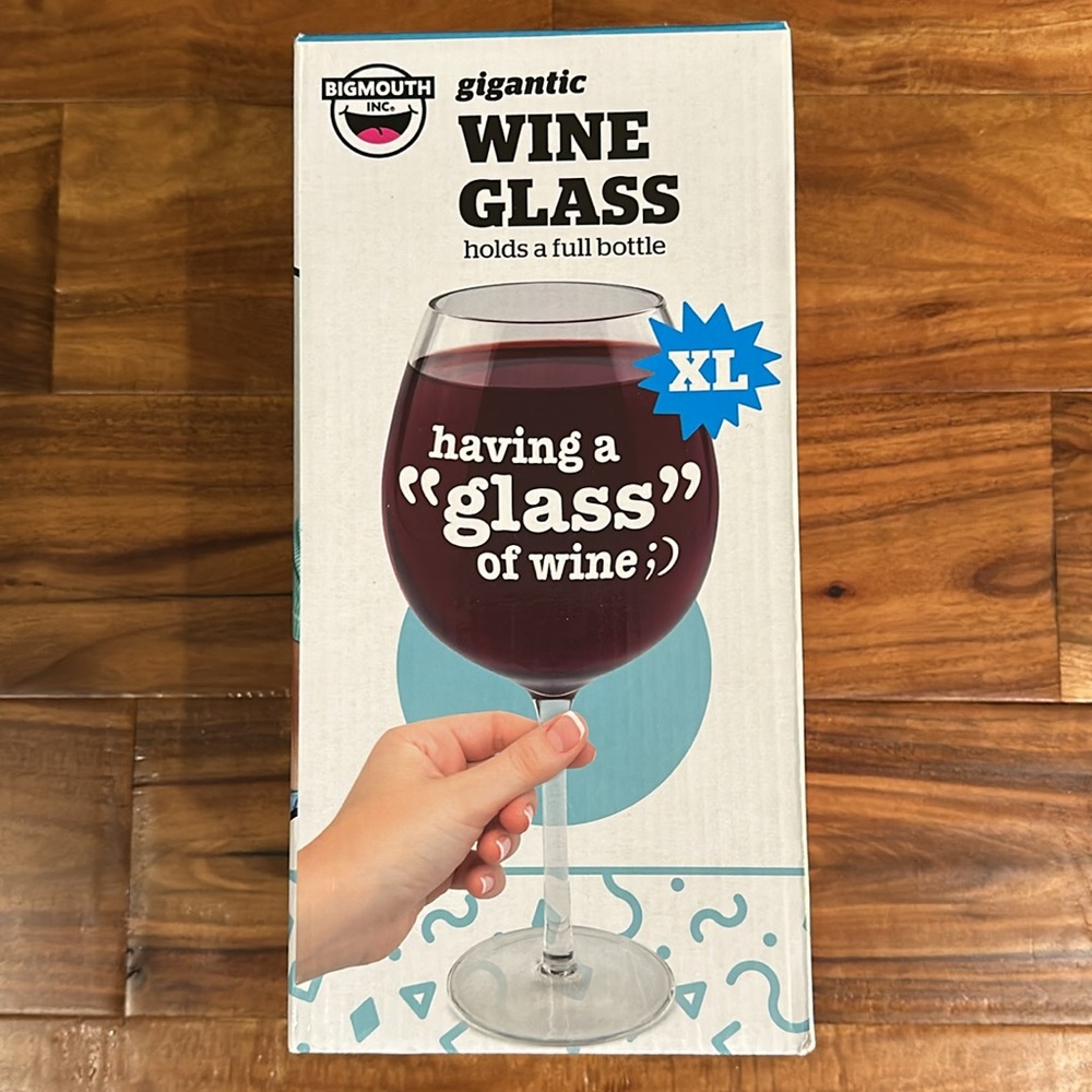 Gigantic XL Hand Blown Wine Glass Accessory